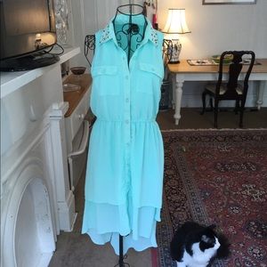 ⭐️SALE⭐️ Fun & Flirt Collared High-Low Dress